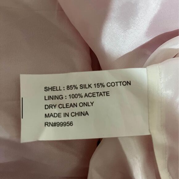 Size 6 Shoshanna Womens Sleeveless pink & White Dress EUC with pockets C3469 - Picture 5 of 6